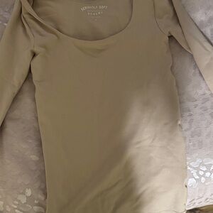 Aeropostale Women's Beige Long Sleeve Top